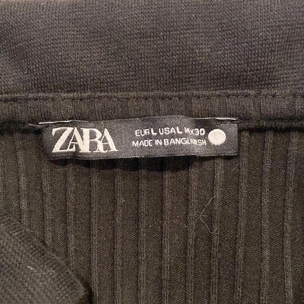 Zara Ribbed Collared Top - Picture 3 of 3